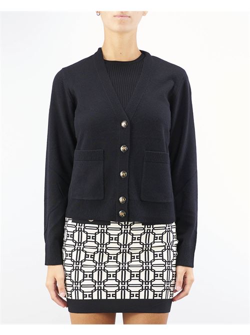 Cardigan in misto cashmere Elisabetta Franchi ELISABETTA FRANCHI | Maglia | MK66S46E2110